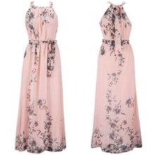 Load image into Gallery viewer, Plus Size S-6XL 2018 Summer New Women&#39;s Long Dresses Beach Floral Print Boho Maxi Dress With Sashes Women Clothing D86001L