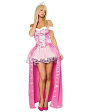 Load image into Gallery viewer, Plus Size S-XXL Adult Women Fairy Tale Princess Aurora Pink Fancy Dress Halloween Party Sleeping Beauty Costume Outfit