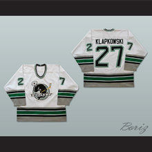 Load image into Gallery viewer, Gary Klapkowski 27 Whalers White Hockey Jersey
