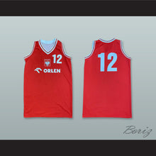 Load image into Gallery viewer, Poland National Team 12 Red Basketball Jersey