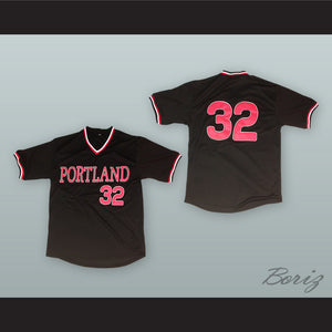 Portland Beavers Black Baseball Jersey