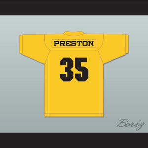 Preston Lacy 35 Blindside Yellow Gold Football Jersey