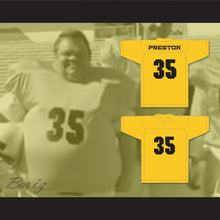 Load image into Gallery viewer, Preston Lacy 35 Blindside Yellow Gold Football Jersey