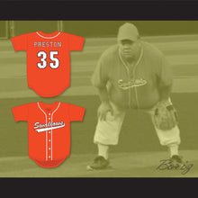 Load image into Gallery viewer, Preston Lacy 35 Swallows Play Ball Orange Baseball Jersey