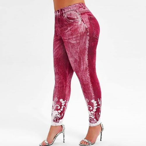 Print Leggings Women Unique Fitness Leggings Workout Sports Running Leggings Sexy Push Up Gym Wear Elastic Slim Pants Seksi#JY