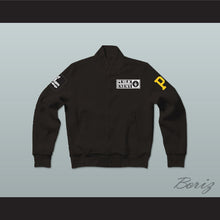 Load image into Gallery viewer, Public Enemy Black Varsity Letterman Jacket-Style Sweatshirt 1