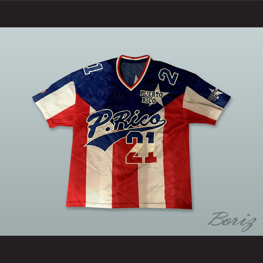 Puerto Rico 21 Button Down Baseball Jersey