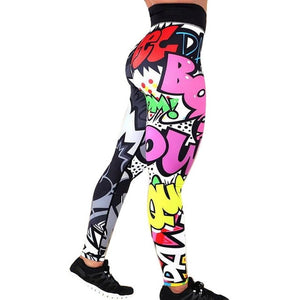Puimentiua Women Printed Leggings Fitness Slim Workout Leggings Trousers For Women Fashion High Waist Leggings Clothing Mujer