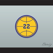 Load image into Gallery viewer, Quincy McCall 22 Crenshaw High School Basketball Blue and White Lab Leather Varsity Letterman Jacket Class of 88 3