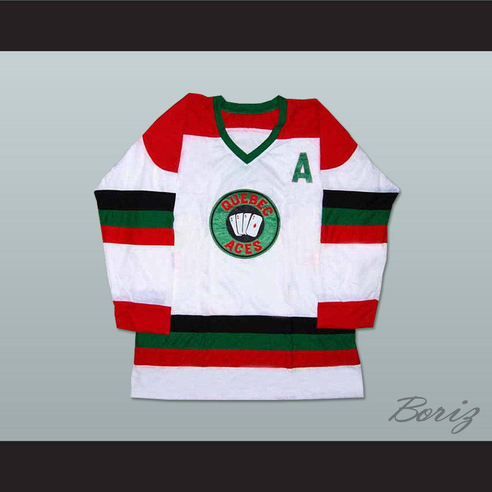 Quebec Aces White Hockey Jersey