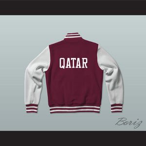 Qatar Varsity Letterman Jacket-Style Sweatshirt