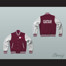 Load image into Gallery viewer, Qatar Varsity Letterman Jacket-Style Sweatshirt
