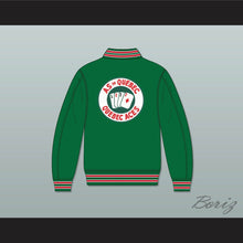 Load image into Gallery viewer, Quebec Aces Green Varsity Letterman Jacket-Style Sweatshirt 1