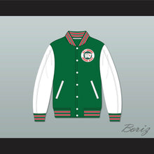 Load image into Gallery viewer, Quebec Aces Green and White Varsity Letterman Jacket-Style Sweatshirt 1