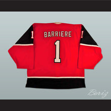 Load image into Gallery viewer, Nicolas Barriere 1 Quebec Remparts Red Hockey Jersey