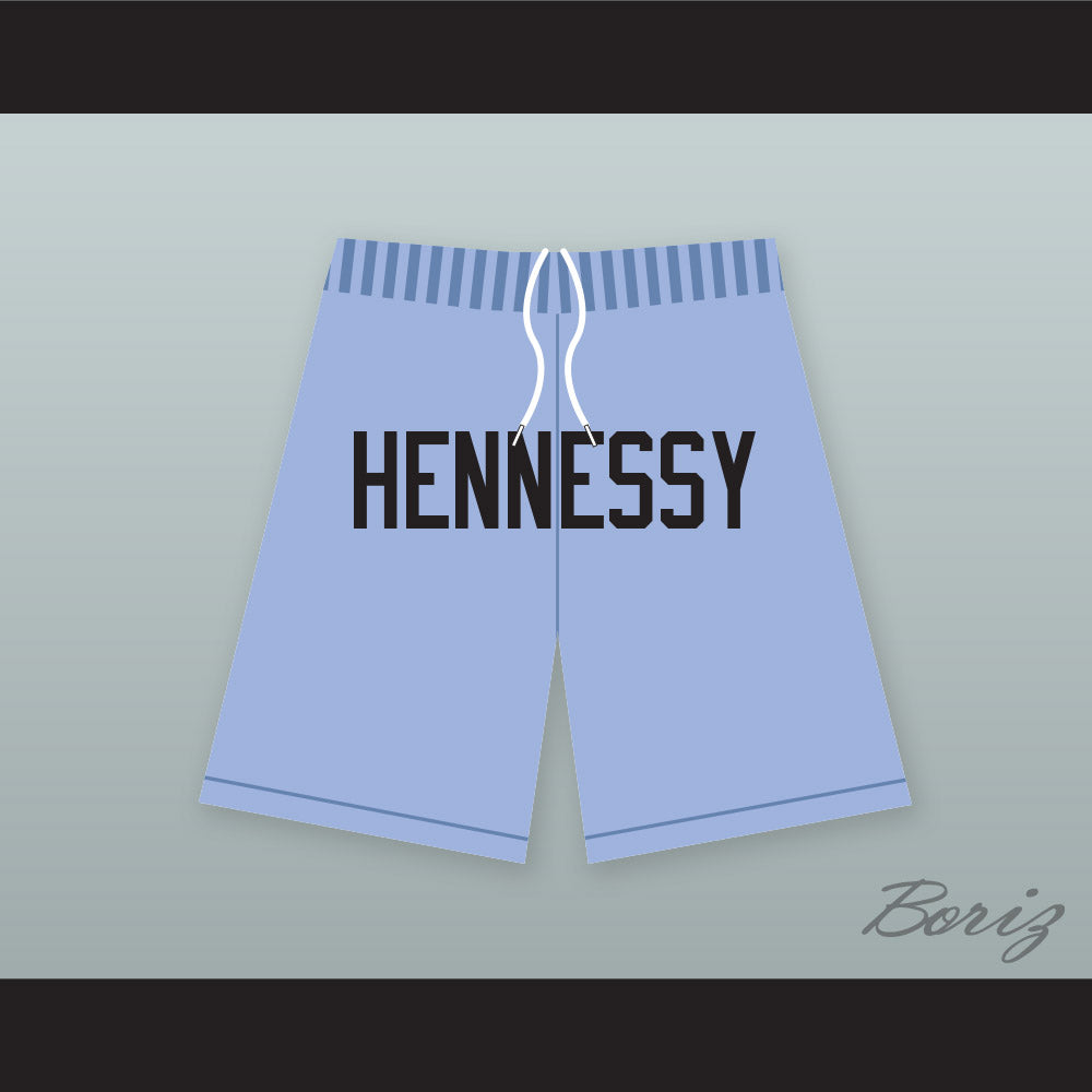 Hennessy Queens Bridge 95 Light Blue Basketball Shorts