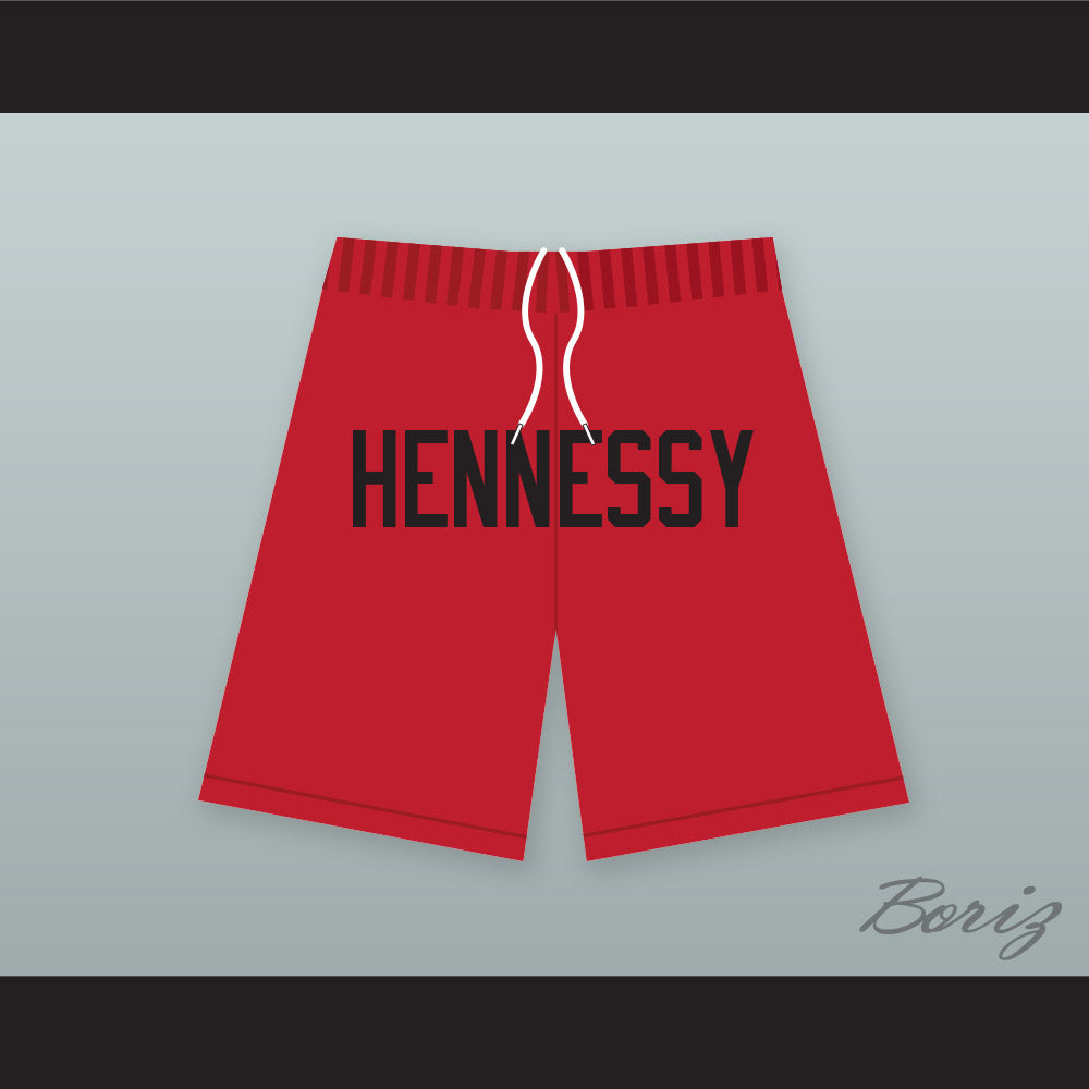 Hennessy Queens Bridge 95 Red Basketball Shorts