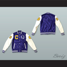 Load image into Gallery viewer, Quincy McCall 22 Crenshaw High School Basketball Blue and White Lab Leather Varsity Letterman Jacket Class of 88 1