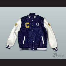 Load image into Gallery viewer, Quincy McCall 22 Crenshaw High School Class of 88 Blue and White Lab Leather Varsity Letterman Jacket