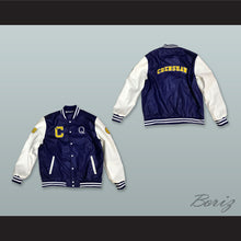 Load image into Gallery viewer, Quincy McCall 22 Crenshaw High School Class of 88 Blue and White Lab Leather Varsity Letterman Jacket