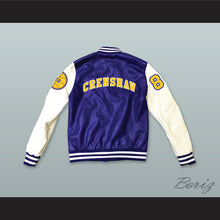Load image into Gallery viewer, Quincy McCall 22 Crenshaw High School Basketball Blue and White Lab Leather Varsity Letterman Jacket Class of 88 2