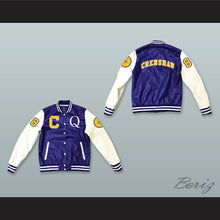Load image into Gallery viewer, Quincy McCall 22 Crenshaw High School Basketball Blue and White Lab Leather Varsity Letterman Jacket Class of 88 2