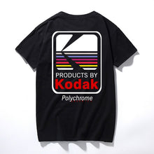 Load image into Gallery viewer, RAEEK 2018 Summer Men Women Tee INS Korea Retro Loose Wild Kodak Letter Short-sleeved KODAK Cotton T shirt