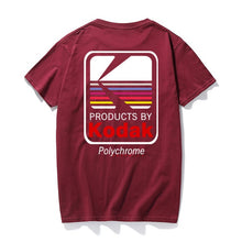 Load image into Gallery viewer, RAEEK 2018 Summer Men Women Tee INS Korea Retro Loose Wild Kodak Letter Short-sleeved KODAK Cotton T shirt