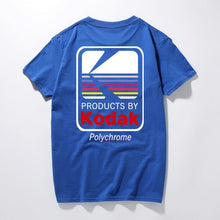 Load image into Gallery viewer, RAEEK 2018 Summer Men Women Tee INS Korea Retro Loose Wild Kodak Letter Short-sleeved KODAK Cotton T shirt