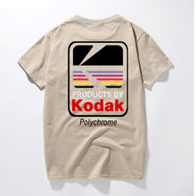 Load image into Gallery viewer, RAEEK 2018 Summer Men Women Tee INS Korea Retro Loose Wild Kodak Letter Short-sleeved KODAK Cotton T shirt