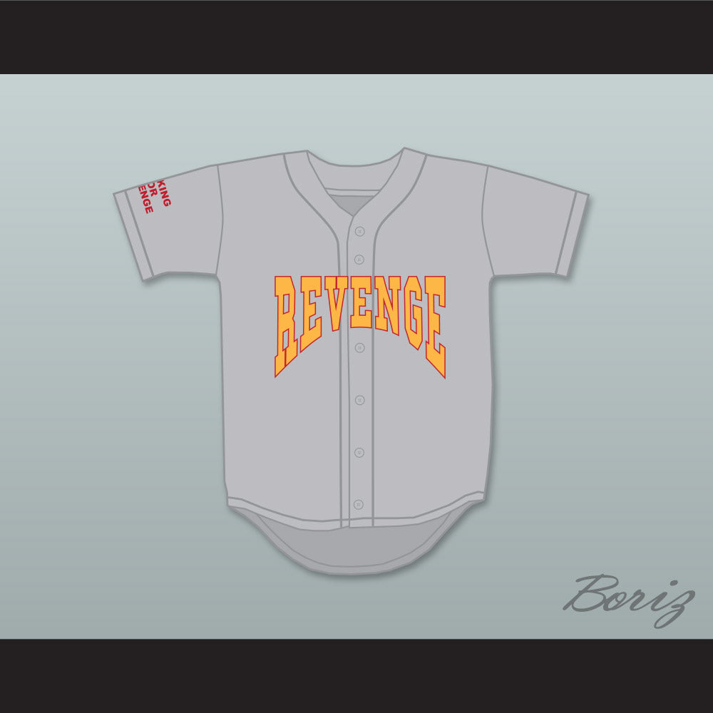 Drake Summer Sixteen Revenge Looking For Revenge Gray Baseball Jersey