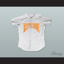 Load image into Gallery viewer, Drake Summer Sixteen Revenge Pinstriped Baseball Jersey