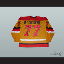 Load image into Gallery viewer, Richard Goudreau 77 Les Boys Yellow Hockey Jersey