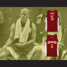 Load image into Gallery viewer, Channing Tatum Jason Lyle 5 Richmond Oilers Home Basketball Jersey Coach Carter
