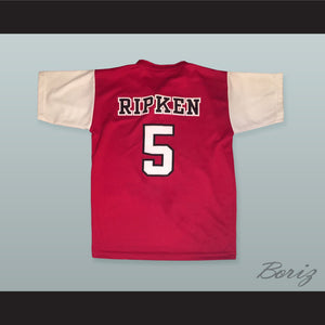 Cal Ripken Jr. 5 Rochester Red Wings Red Baseball Jersey