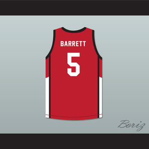 R.J. Barrett 5 Canada Red Basketball Jersey