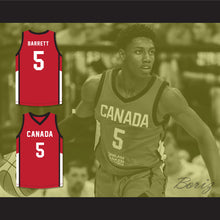 Load image into Gallery viewer, R.J. Barrett 5 Canada Red Basketball Jersey