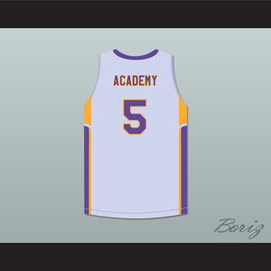 R.J. Barrett 5 Montverde Academy Eagles Gray Basketball Jersey