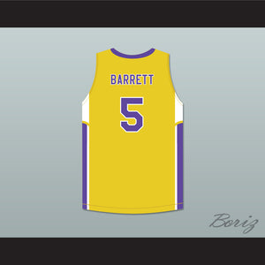 R.J. Barrett 5 Montverde Academy Eagles Yellow Basketball Jersey