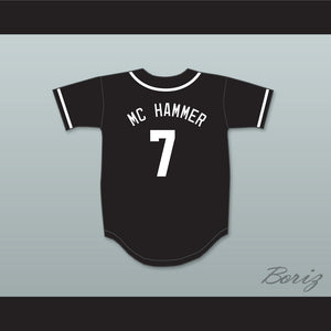 MC Hammer 7 Aardvarks Baseball Jersey 1st Annual Rock N' Jock Diamond Derby