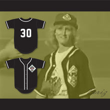 Load image into Gallery viewer, Pam Wright 30 Aardvarks Baseball Jersey 1st Annual Rock N&#39; Jock Diamond Derby 1990