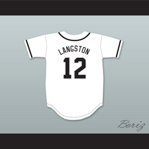 Mark Langston 12 Salamanders Baseball Jersey 1st Annual Rock N' Jock Diamond Derby