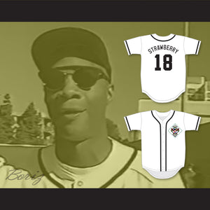 Darryl Strawberry 18 Salamanders Baseball Jersey 1st Annual Rock N' Jock Diamond Derby