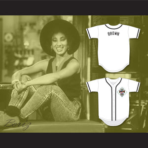 VJ Downtown Julie Brown Salamanders Baseball Jersey 1st Annual Rock N' Jock Diamond Derby 1990
