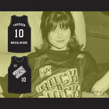 Load image into Gallery viewer, Tiffani-Amber Thiessen 10 Bricklayers Basketball Jersey 3rd Annual Rock N&#39; Jock B-Ball Jam 1993