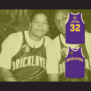 Queen Latifah 32 Bricklayers Basketball Jersey 5th Annual Rock N' Jock B-Ball Jam 1995