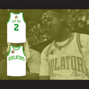 Kay Gee 2 Violators Basketball Jersey 5th Annual Rock N' Jock B-Ball Jam 1995