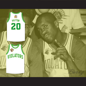 Gary Payton 20 Violators Basketball Jersey 5th Annual Rock N' Jock B-Ball Jam 1995