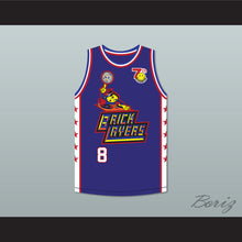 Load image into Gallery viewer, David Arquette 8 Bricklayers Basketball Jersey 7th Annual Rock N&#39; Jock B-Ball Jam 1997
