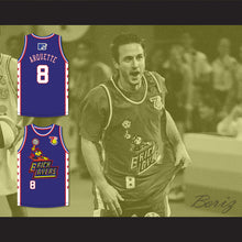 Load image into Gallery viewer, David Arquette 8 Bricklayers Basketball Jersey 7th Annual Rock N&#39; Jock B-Ball Jam 1997
